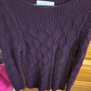 LOFT Women's Purple Sweater